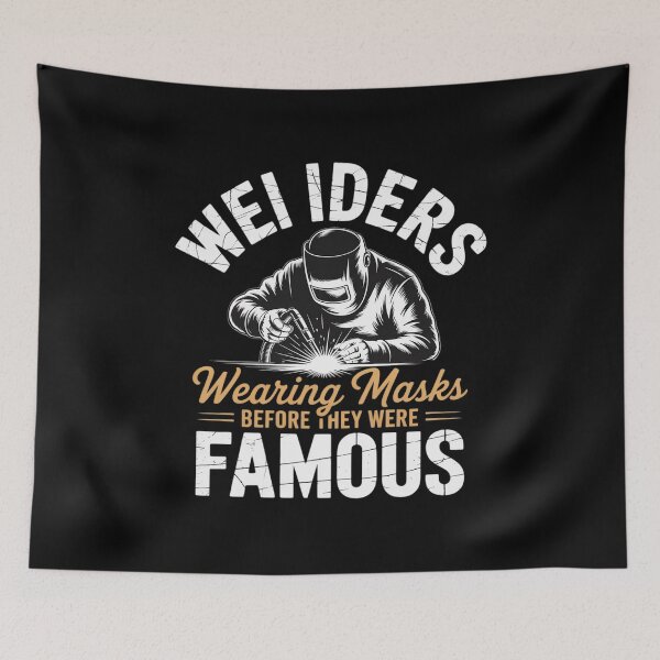 Item preview, Welders Wearing Masks Before Fame Funny Job designed and sold by LinlinsDemons.