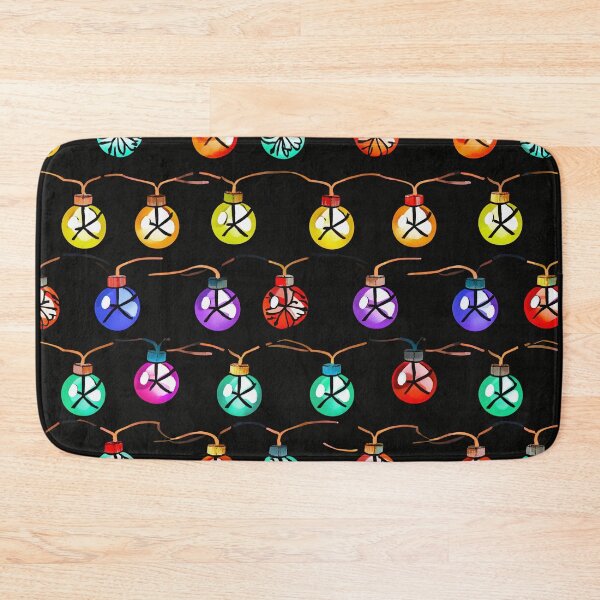 Item preview, Colorful Christmas Bulbs on Black designed and sold by SassyArtistry.