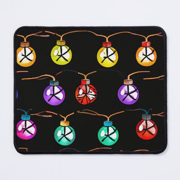 Item preview, Colorful Christmas Bulbs on Black designed and sold by SassyArtistry.