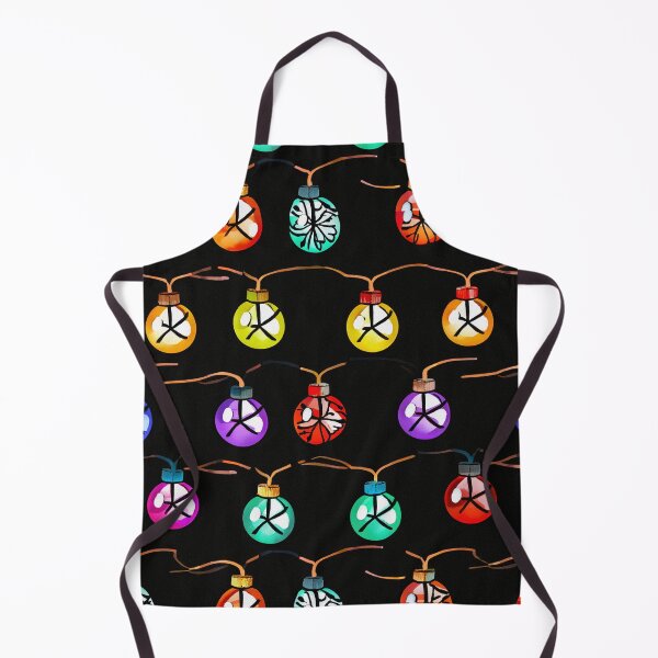 Item preview, Colorful Christmas Bulbs on Black designed and sold by SassyArtistry.