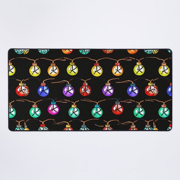 Item preview, Colorful Christmas Bulbs on Black designed and sold by SassyArtistry.