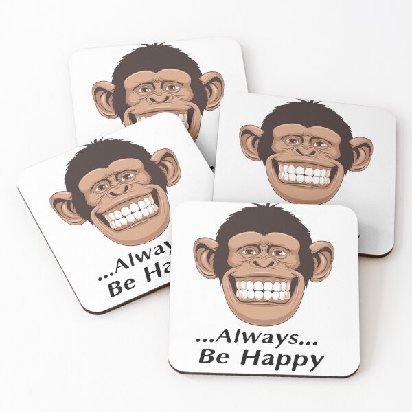 Item preview, Always Be Happy – Funny Smiling Monkey Design designed and sold by Ranrajshop.