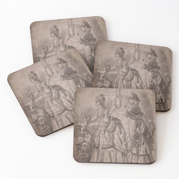 Item preview, A Bygone Garden Scene, 1872 designed and sold by The Real Victorian.