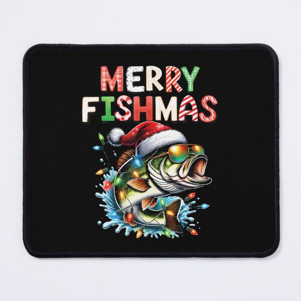 Item preview, Merry Fishmas Santa Fishing Lovers Funny Fisherman Christmas designed and sold by KellyJudith.