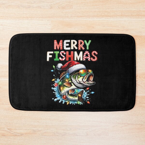 Item preview, Merry Fishmas Santa Fishing Lovers Funny Fisherman Christmas designed and sold by KellyJudith.