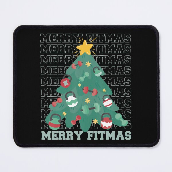 Item preview, Funny Merry Fitmas Gym Christmas Tree designed and sold by EileenDeana.