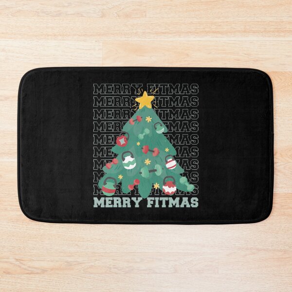 Item preview, Funny Merry Fitmas Gym Christmas Tree designed and sold by EileenDeana.