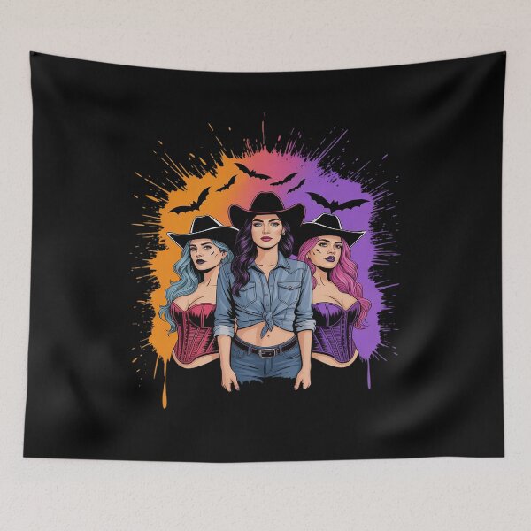 Item preview, Western Cowgirl Trio Halloween designed and sold by velltoons.