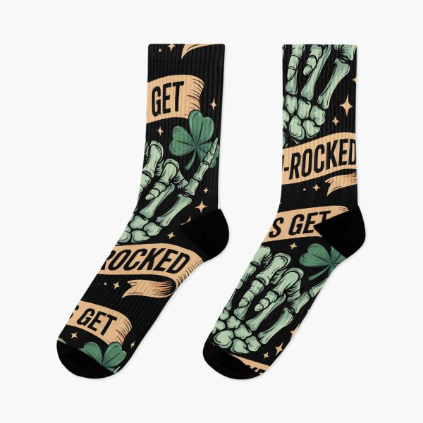 Item preview, Skeleton Hand Rock St Patricks Day designed and sold by SyncSusscess.