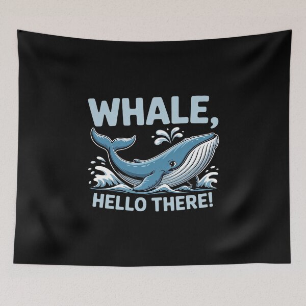 Item preview, Whale Hello There – Cute & Pun Ocean Animal Lover designed and sold by velltoons.