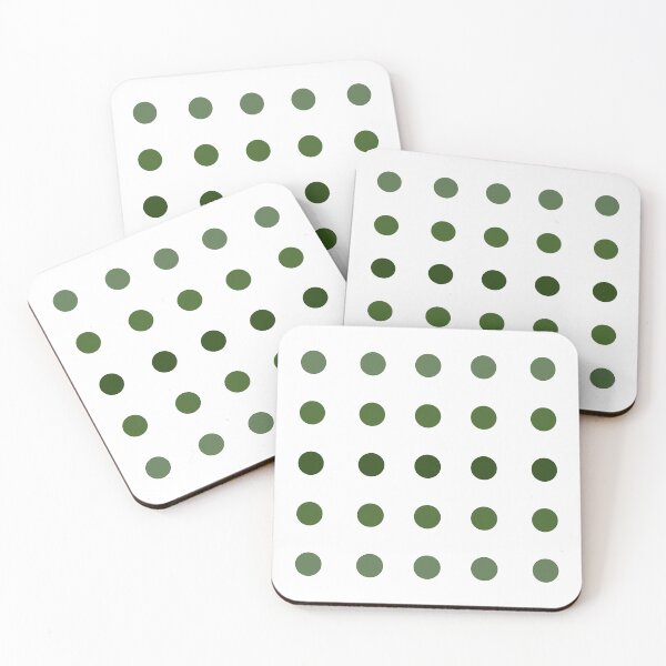 Item preview, Rows of Green Polka Dots designed and sold by PSCSCo.