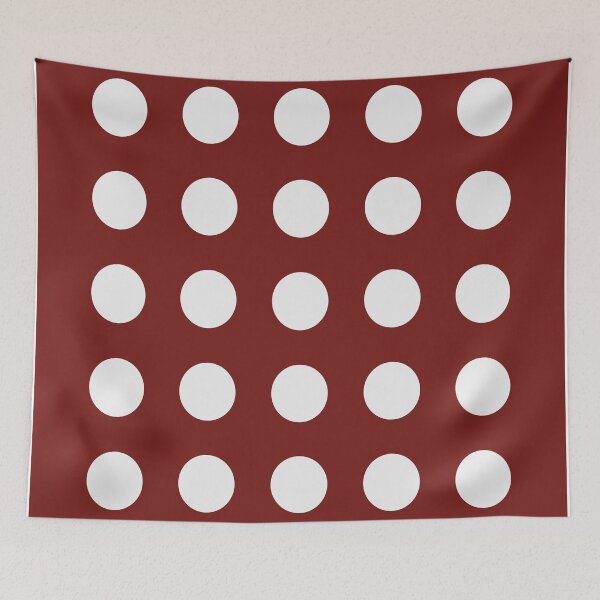 Item preview, White Polka Dots on Cranbery designed and sold by PSCSCo.