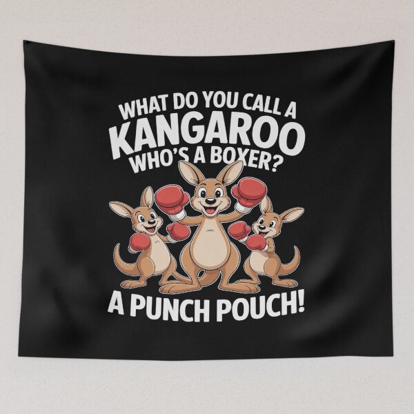 Item preview, What Do You Call A Kangaroo Who's A Boxer designed and sold by velltoons.