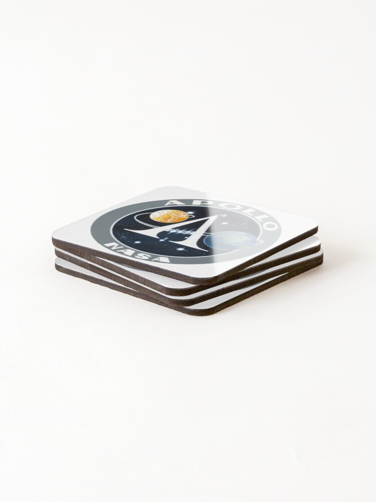 Thumbnail 4 of 5, Coasters (Set of 4), Apollo Program Logo designed and sold by Spacestuffplus.