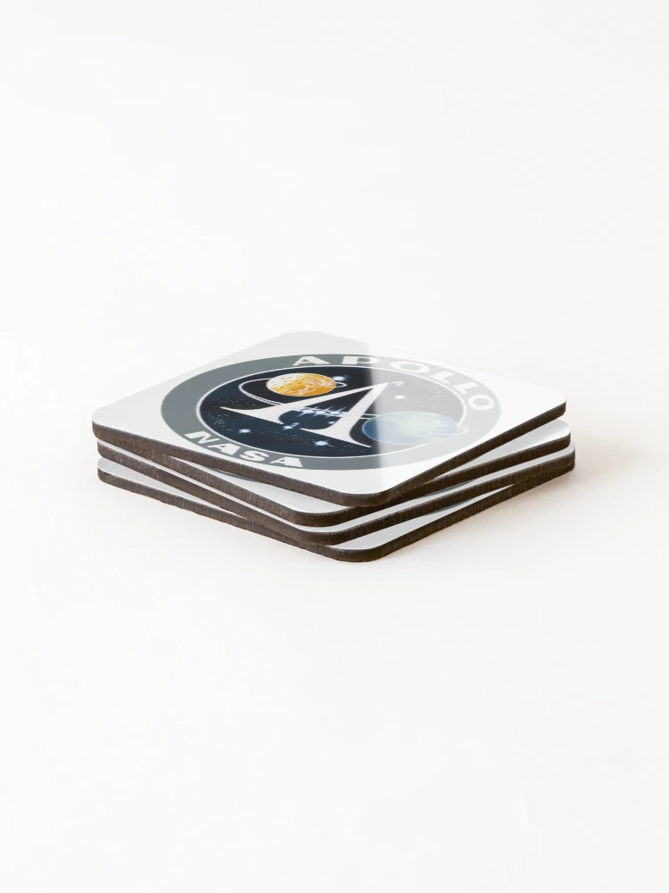 Thumbnail 4 of 5, Coasters (Set of 4), Apollo Program Logo designed and sold by Nikki SpaceStuffPlus.
