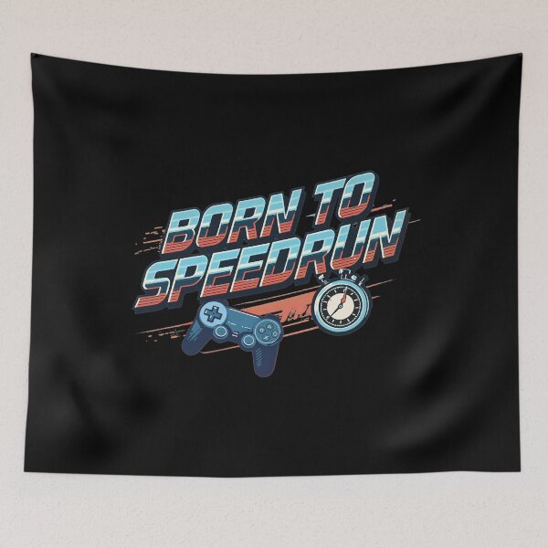 Item preview, Born To Speedrun Dynamic Gamer Controller & Timer Art designed and sold by PHRASEandSTYLE.