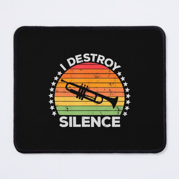 Item preview, I Destroy Silence Brass Instrument Trumpet Player Trumpeter designed and sold by AlanaKaren.