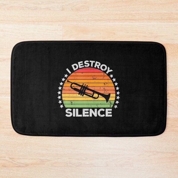 Item preview, I Destroy Silence Brass Instrument Trumpet Player Trumpeter designed and sold by AlanaKaren.