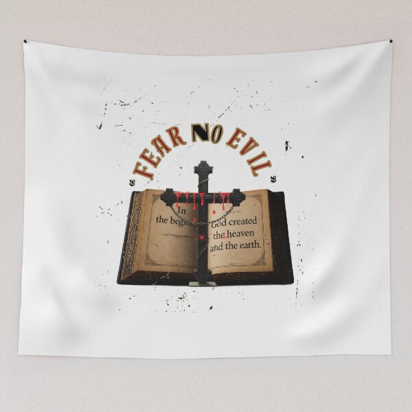 Item preview,  Fear No Evil | Gothic Bible Cross Grunge Christian Design. designed and sold by THEPLUGceoMERCH.