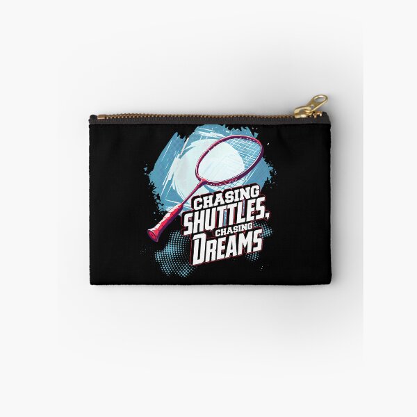 Item preview, Chasing Shuttles Chasing Dreams Badminton Racquet Design designed and sold by JosephineCathy.