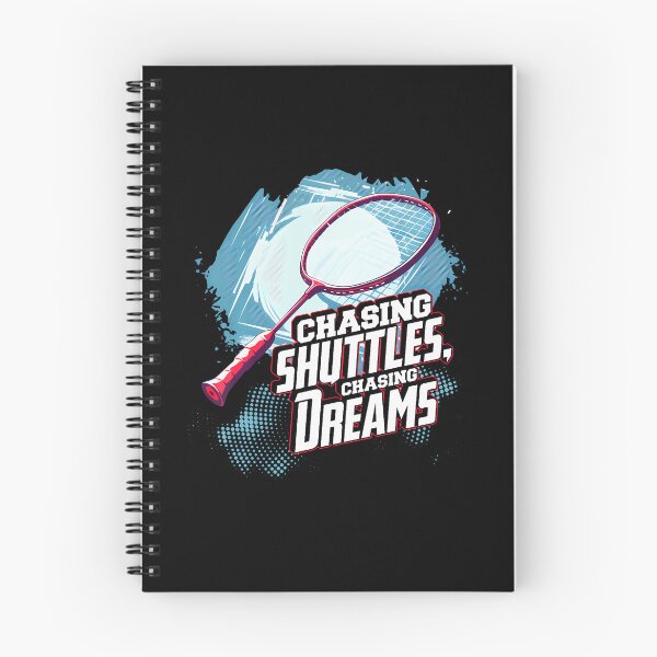 Item preview, Chasing Shuttles Chasing Dreams Badminton Racquet Design designed and sold by JosephineCathy.