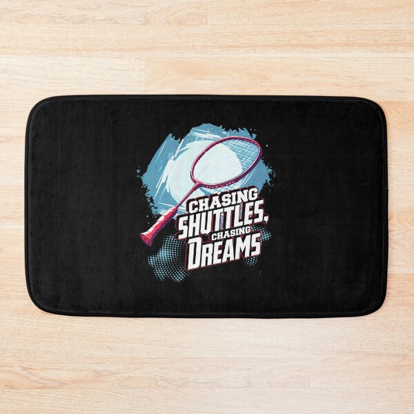 Item preview, Chasing Shuttles Chasing Dreams Badminton Racquet Design designed and sold by JosephineCathy.