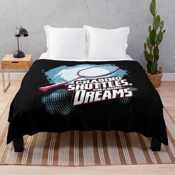 Item preview, Chasing Shuttles Chasing Dreams Badminton Racquet Design designed and sold by JosephineCathy.