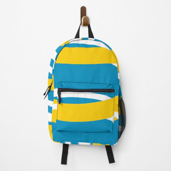 Item preview, Yellow, White, Turquoise Interlocking Waves designed and sold by PSCSCo.