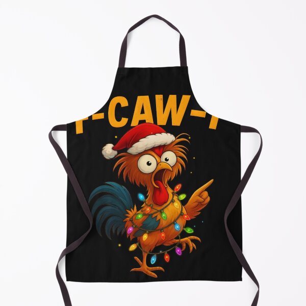 Item preview, F-CAW-F Rooster Chicken Christmas Lights Holiday Poultry designed and sold by 8BitNest.