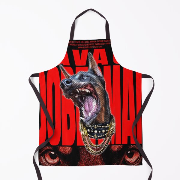 Item preview, SAVAGE DOBERMAN - Aggressive Red Typography Streetwear designed and sold by Geniuzjam.
