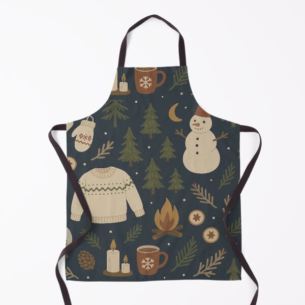 Item preview, Cozy Winter Forest Seamless Pattern designed and sold by SassyArtistry.