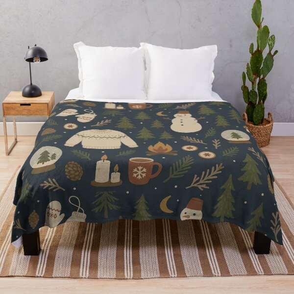 Item preview, Cozy Winter Forest Seamless Pattern designed and sold by SassyArtistry.
