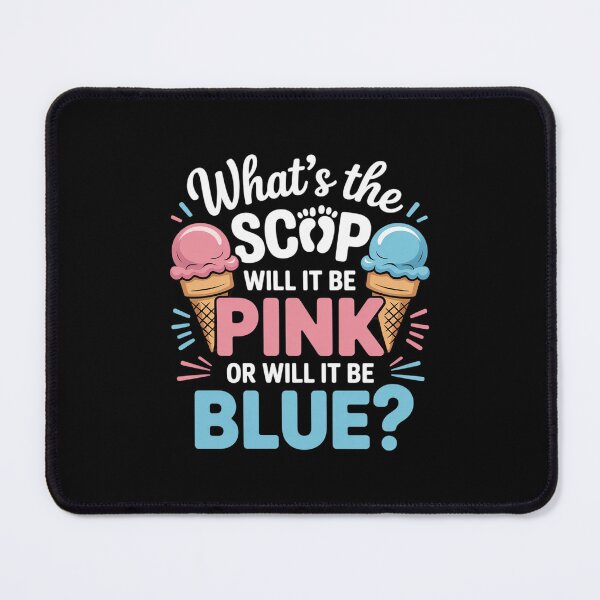 Item preview, Whats The Scoop Gender Reveal Decorations Pink Or Blue designed and sold by velltoons.
