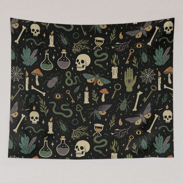 Item preview, Mystical Witchcraft Seamless Pattern designed and sold by SassyArtistry.