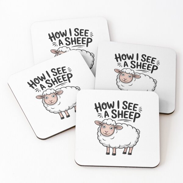 Item preview, How I See A Sheep Cute Yarn Wool Sheep Knitter Knitting designed and sold by RustsyMin.
