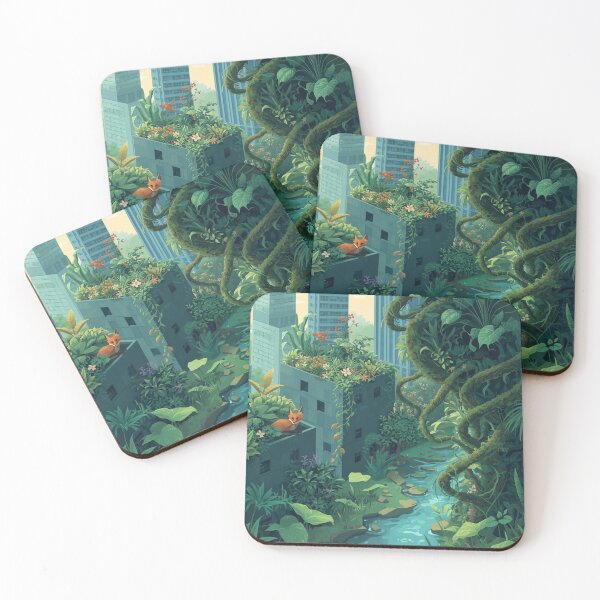 Item preview, Rewilding 2026 Solarpunk Art Print - Nature Reclaiming Cityscape, Eco Futurism Landscape, Hopeful Environmental Poster designed and sold by meetart15.