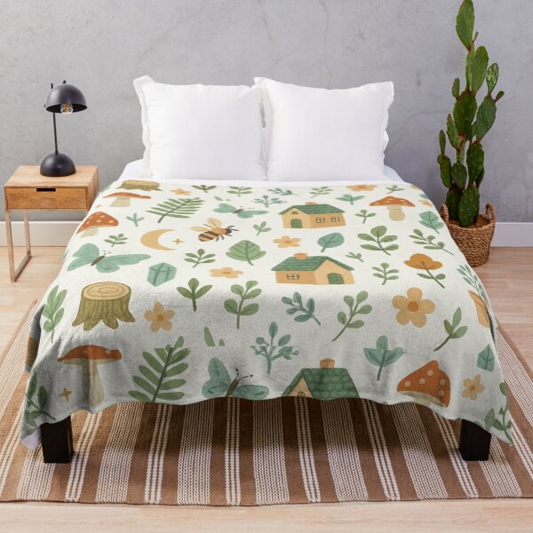 Item preview, Whimsical Cottagecore Forest Pattern designed and sold by SassyArtistry.