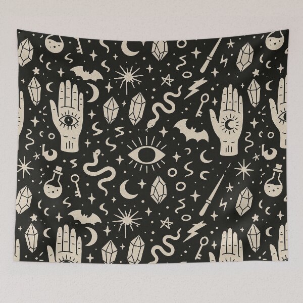 Item preview, Mystic Witchcraft Icons Pattern designed and sold by SassyArtistry.