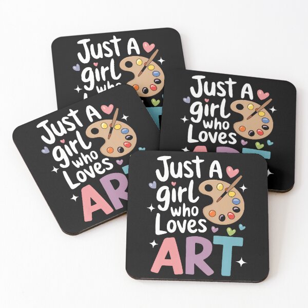 Item preview, Just A Girl Who Loves Art Cute Back To School Kids Girls designed and sold by MavisJoseph.