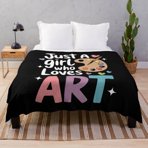 Item preview, Just A Girl Who Loves Art Cute Back To School Kids Girls designed and sold by MavisJoseph.