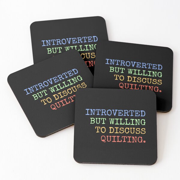 Item preview, Introverted But Willing To Discuss Quilting designed and sold by PatsyMargie.