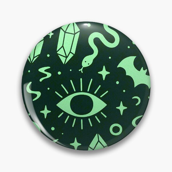 Item preview, Green Mystic Witchcraft Pattern designed and sold by SassyArtistry.
