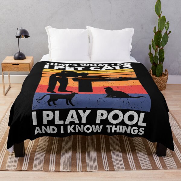 Item preview, I Pet Cats I Play Pool And I Know Things Billiards designed and sold by JessicaMarque.