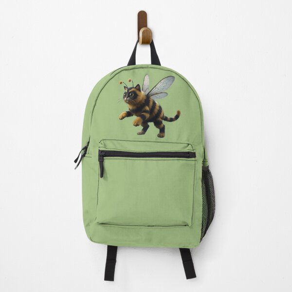Item preview, Cat with bee wings and antennae walking playfully, showcasing a whimsical blend of animals in a creative design designed and sold by Beast Reality.