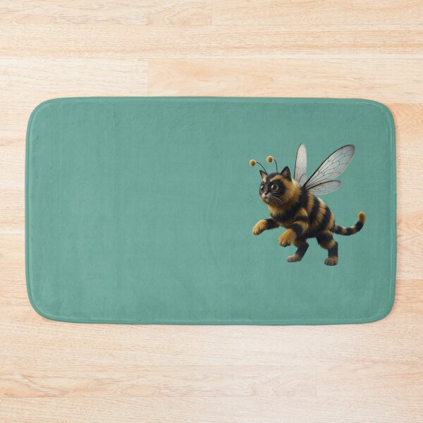 Item preview, Cat with bee wings and antennae walking playfully, showcasing a whimsical blend of animals in a creative design designed and sold by Beast Reality.