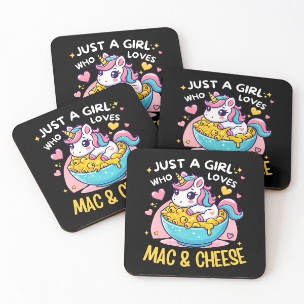 Item preview, Just A Girl Who Loves Mac And Cheese Cute Unicorn Pasta designed and sold by PatsyMargie.