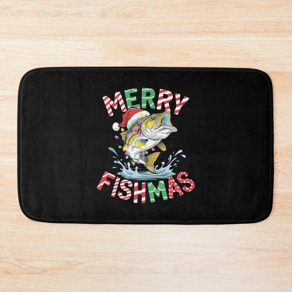 Item preview, Merry Fishmas Santa Fishing Funny Fisherman Christmas designed and sold by MarionCharleen.