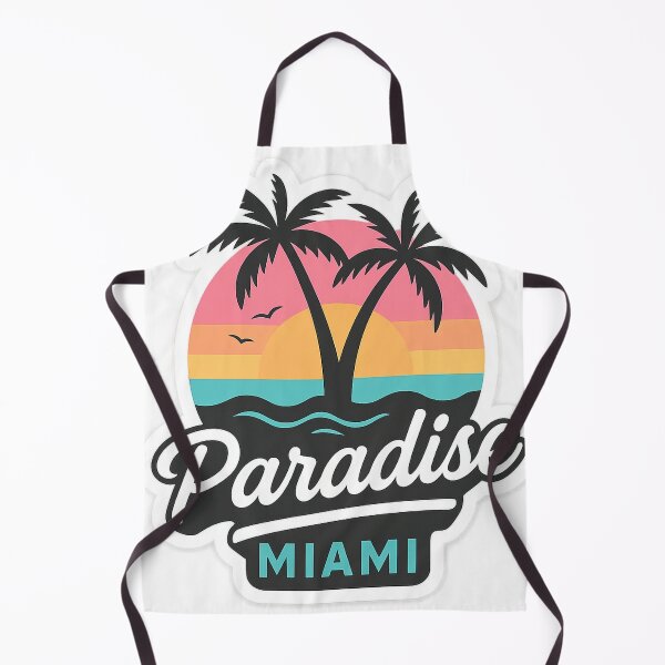 Item preview, Paradise Miami – Pastel Sunset Palm Trees Retro Tropical Sticker designed and sold by Tidal Arts.