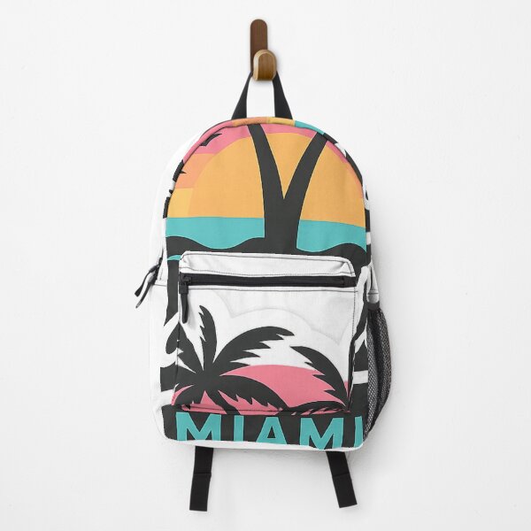 Item preview, Paradise Miami – Pastel Sunset Palm Trees Retro Tropical Sticker designed and sold by Tidal Arts.
