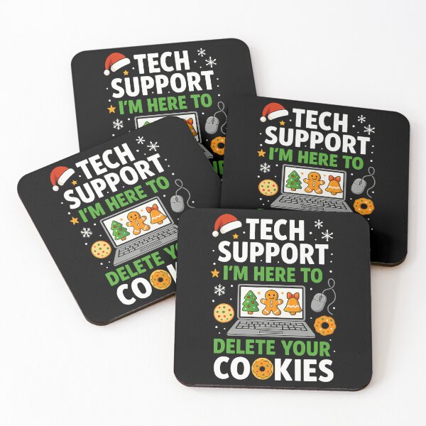 Item preview, Tech Support Delete Your Cookies Funny Christmas designed and sold by MavisJoseph.